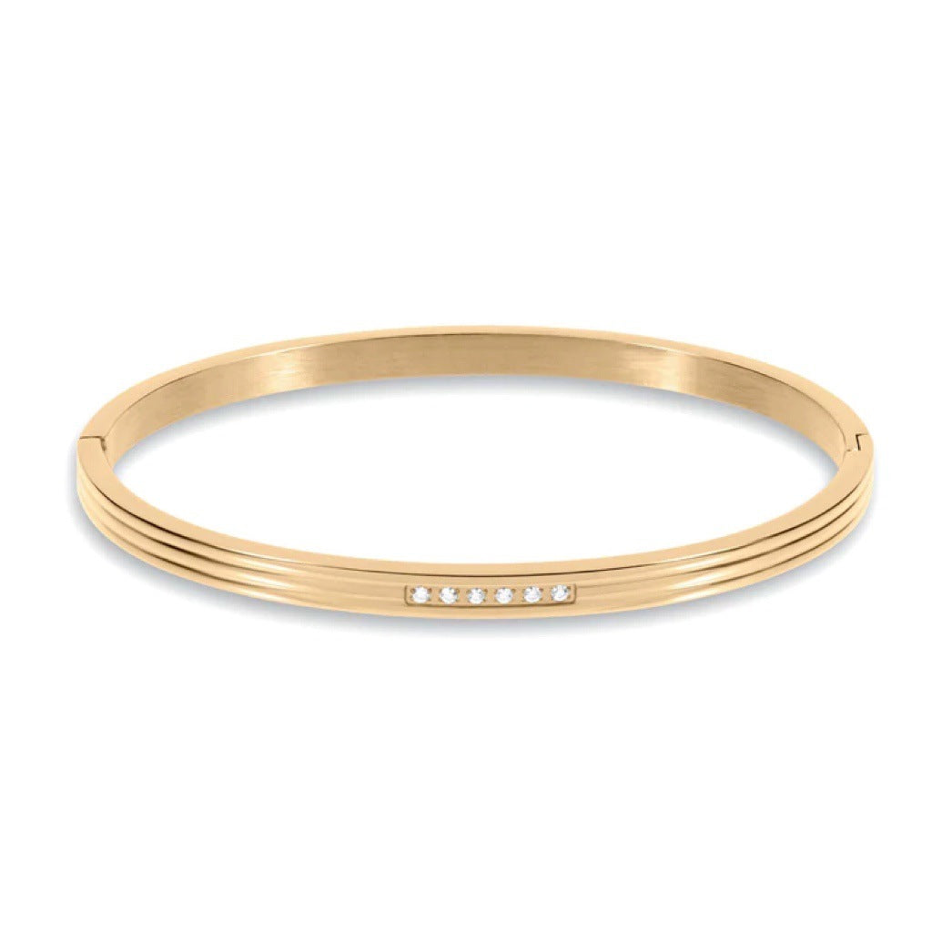14K Gold Diamond Multi Overlap Bracelet