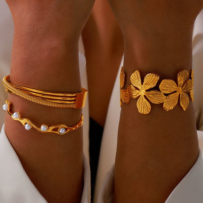 Designer light luxury gold bracelet