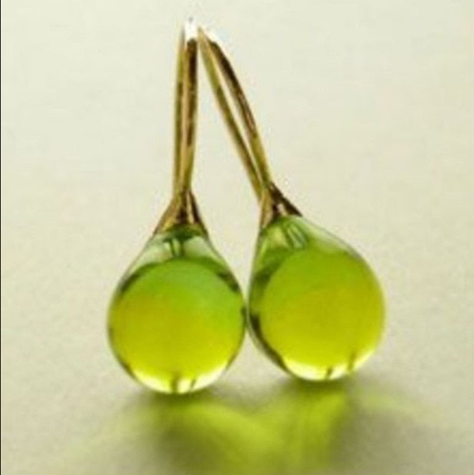 Handmade Gemstone Drop Earrings