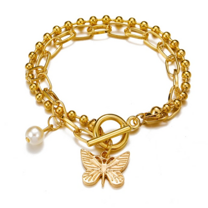 14K Gold Chain Link Bracelet