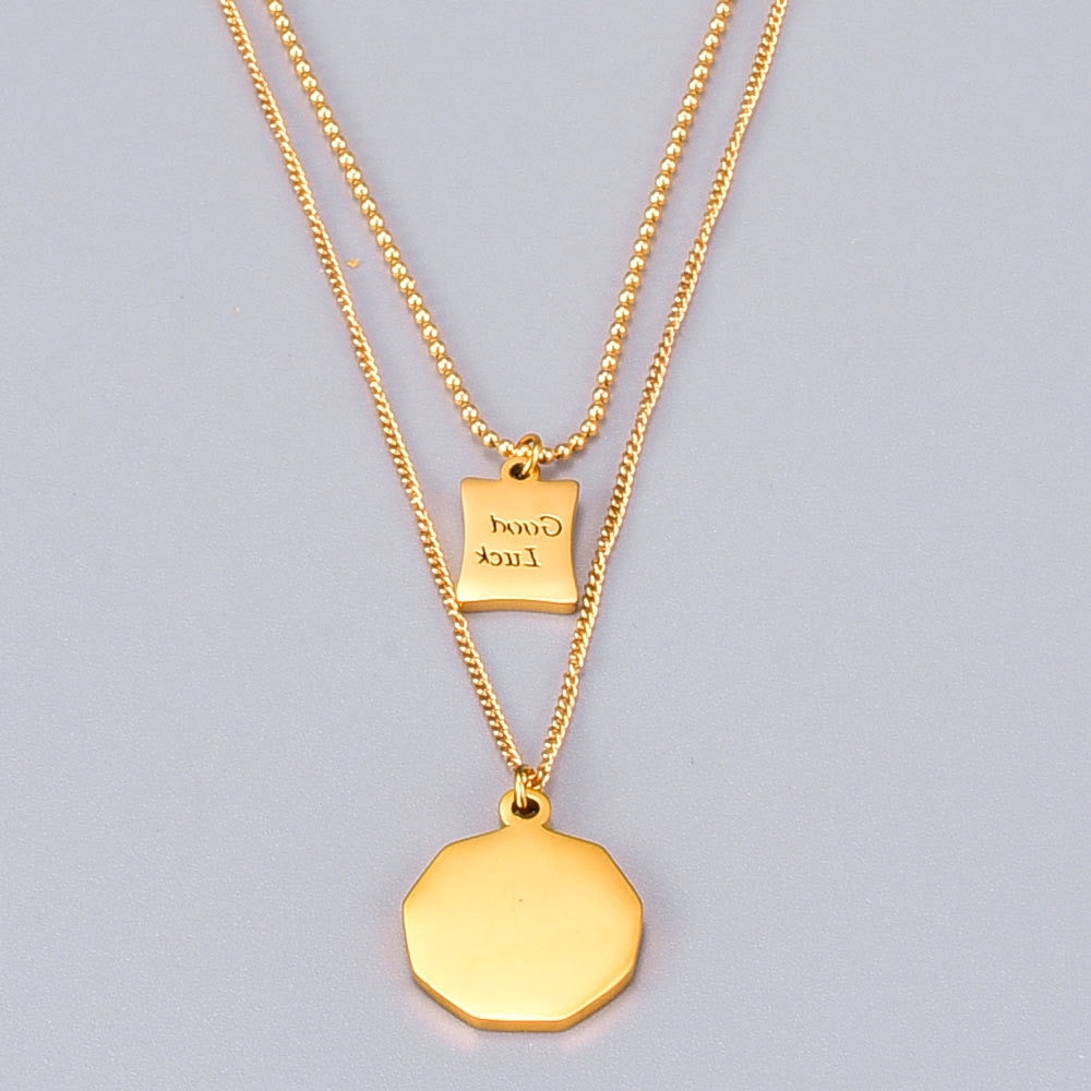 14K Double-Layer Necklace
