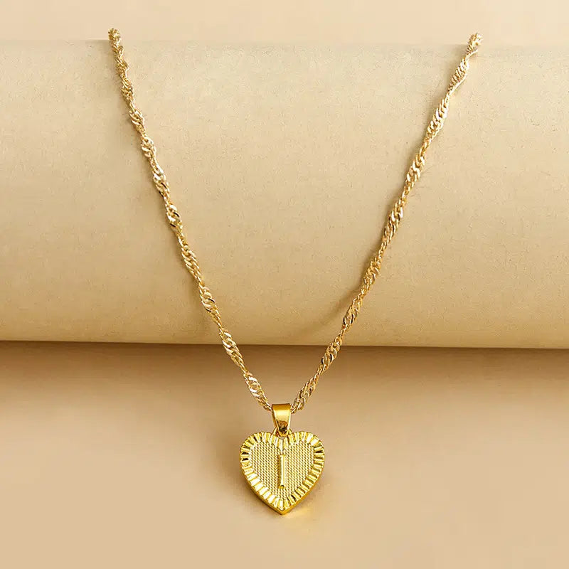 14K Gold Letter Six Hem Golden Necklace