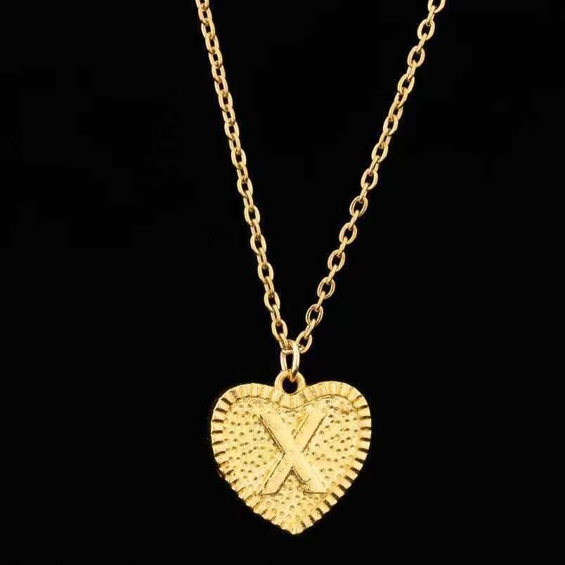 14K Gold Letter Six Hem Golden Necklace